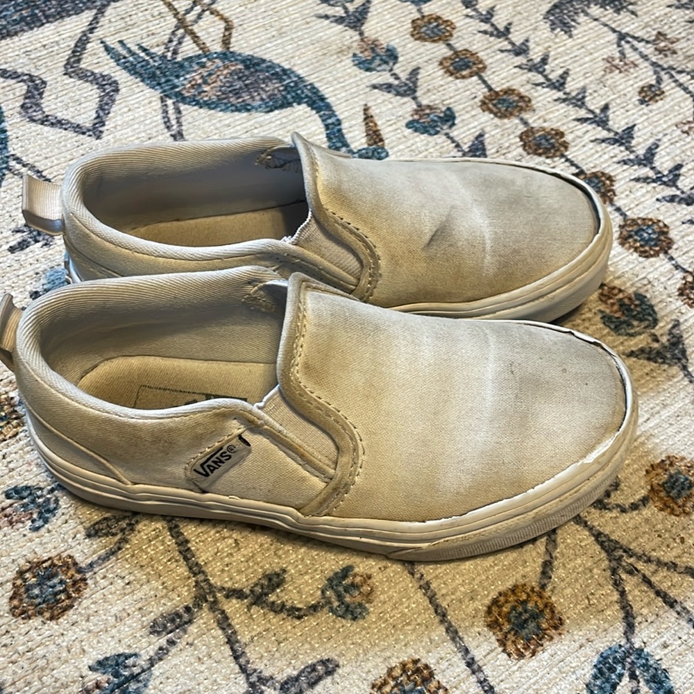 Vans Toddler size 12 sneakers. Can be cleaned/bleached